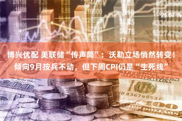 博兴优配 美联储“传声筒”：沃勒立场悄然转变！倾向9月按兵不动，但下周CPI仍是“生死线”